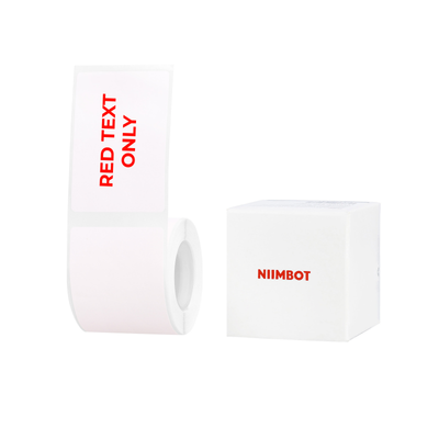 NIIMBOT - B Range - 40x60mm - White Red Text - 125 Labels
