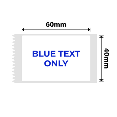 NIIMBOT - B Range - 40x60mm - White Blue Text - 125 Labels