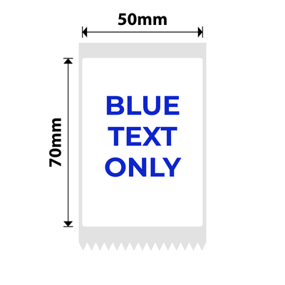 NIIMBOT - B Range - 50x70mm - White Blue Text - 105 Labels