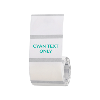 NIIMBOT - B Range - 50x30mm - Transparent Cyan Text - 230 Labels