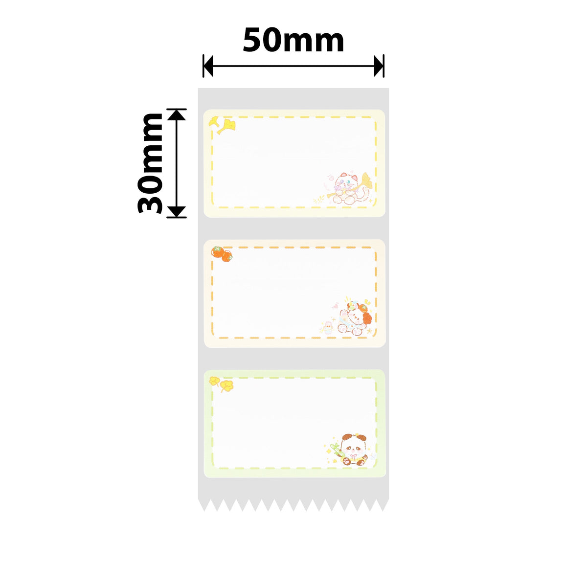 NIIMBOT - B Range - 50x30mm - Animal Autumn Outing - 230 Labels