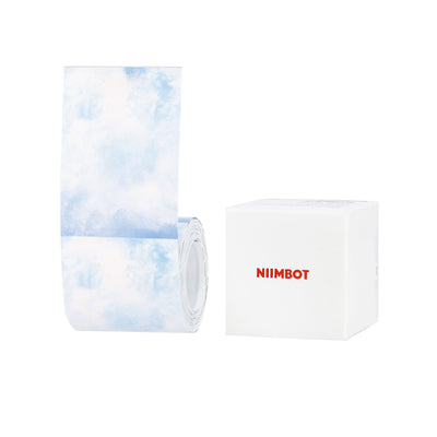 NIIMBOT - B Range - 50x70mm - Blue Text Stationary Pattern - 115 Labels