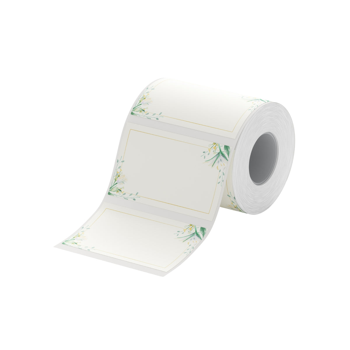 NIIMBOT - B Range - 50x30mm - Plain Paper With Flowers - 230 Labels