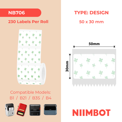 NIIMBOT - B Range - 50x30mm - Summer 010 - 230 Labels
