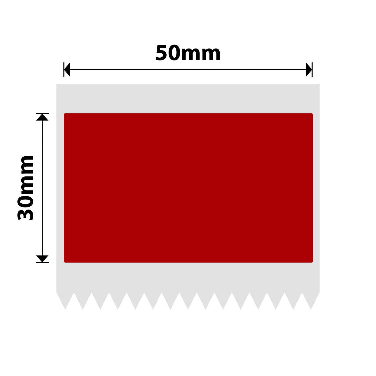 NIIMBOT - B Range - 50x30mm - Red - 230 Labels