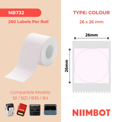 NIIMBOT - B Range - 26x26mm - Unicone - 260 Labels