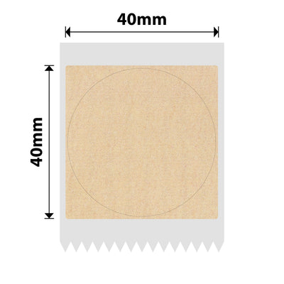 NIIMBOT - B Range - 40x40mm - Kraft Round - 180 Labels