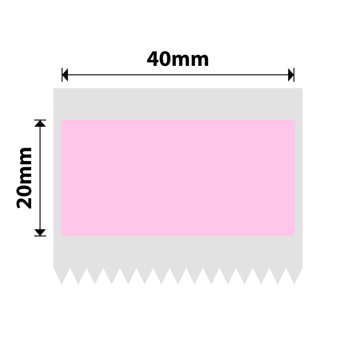 NIIMBOT - B Range - 40x20mm - Pink - 320 Labels