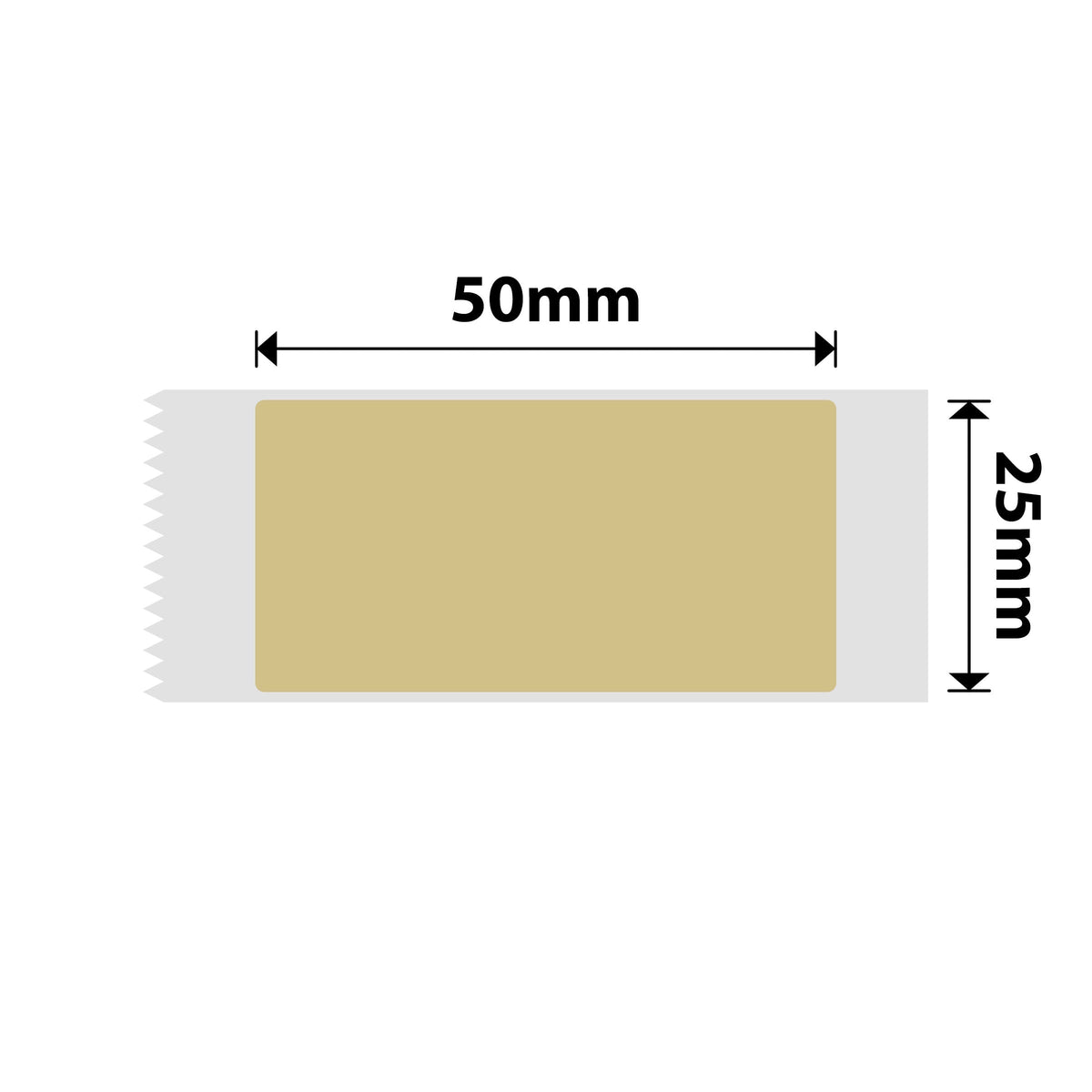 NIIMBOT - D101 Only - 25x50mm - Kraft - 125 Labels