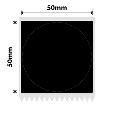 NIIMBOT - M Range - 50x50mm - Matte Black Round - 140 Labels