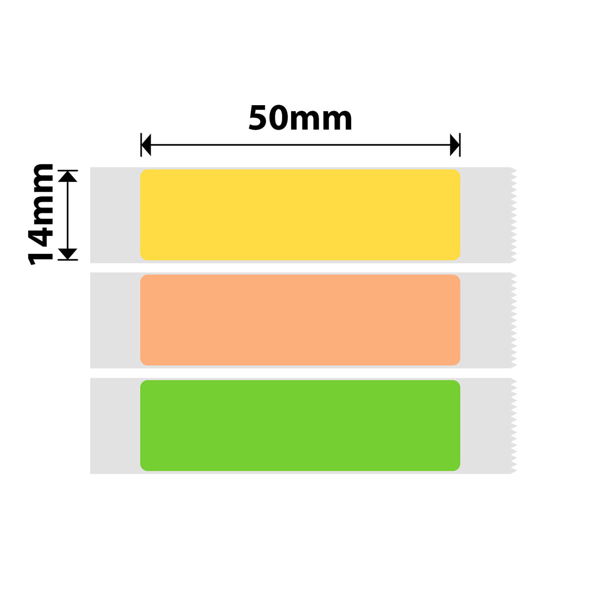 NIIMBOT - D Range - 14x50mm - Colored Freezer - 125 Labels