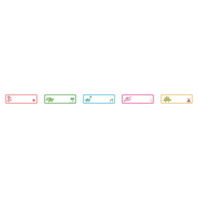 NIIMBOT - D Range - 12x40mm - Dinosaur Pattern - 155 Labels