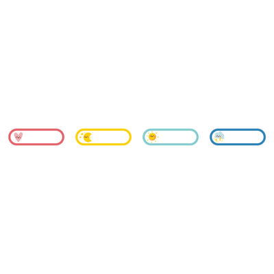 NIIMBOT - N1 - 12x40mm - Cartoon Patterns B - 155 Labels