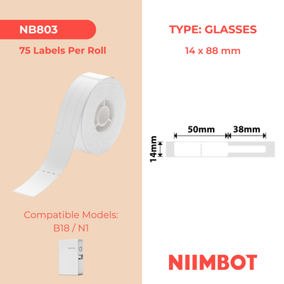 NIIMBOT - N1 - 14x50+38mm - Glasses - 75 Labels