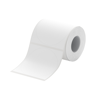 NIIMBOT - B Pro Range - 51x51mm - White Round - Dual Colour - Red & Black Text - 145 Labels