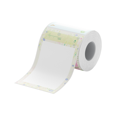NIIMBOT - B Pro Range - 50x80mm - Greyscale Photo Paper Impression - Garden - 95 Labels