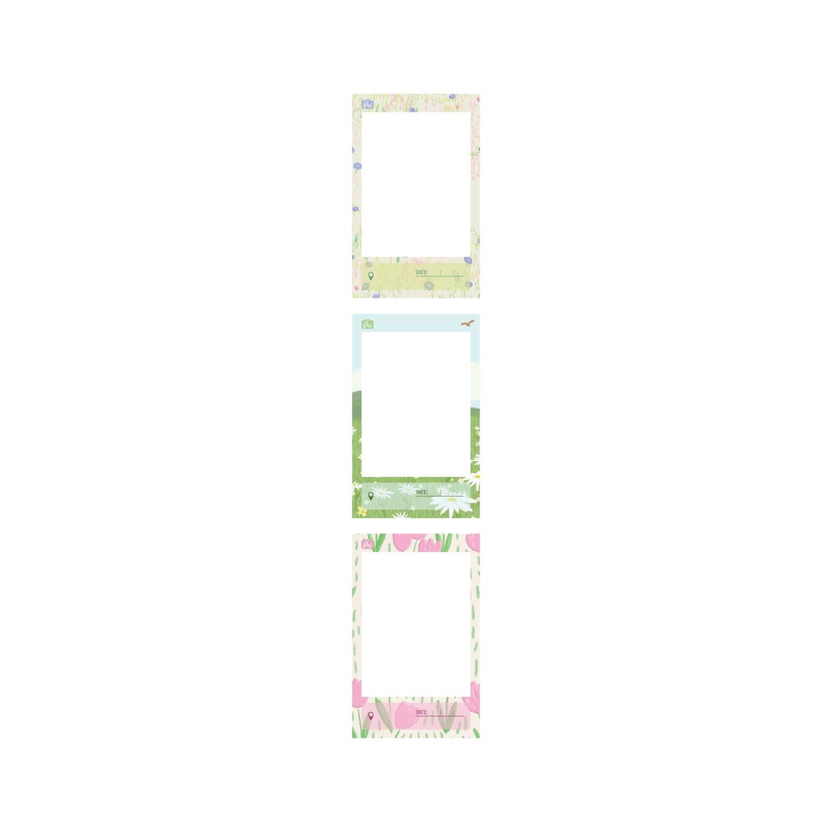 NIIMBOT - B Pro Range - 50x80mm - Greyscale Photo Paper Impression - Garden - 95 Labels