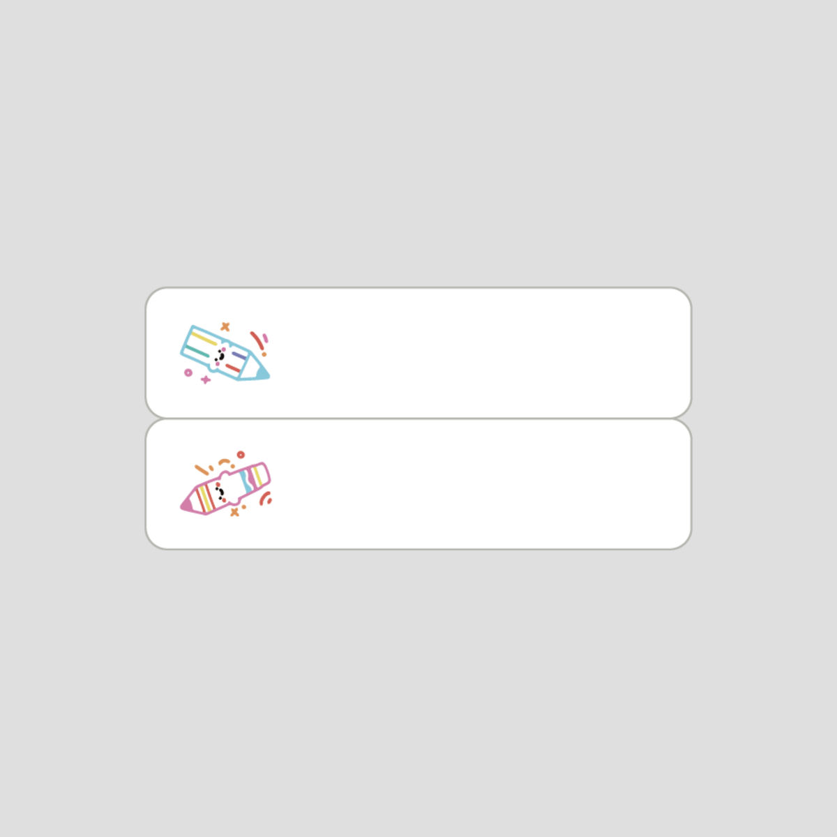 NIIMBOT - N1 - 6x25mm/2L - Fun Vertical Pen Sticker - 420 Labels