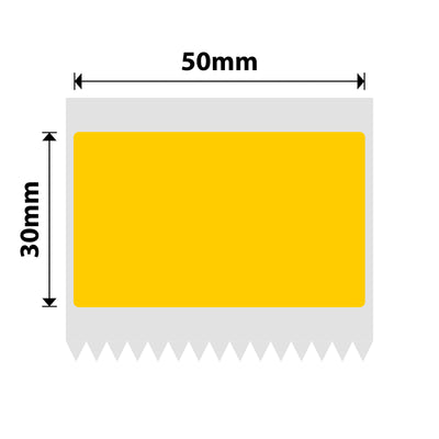 NIIMBOT - B Range - 50x30mm - Orange - 230 Labels