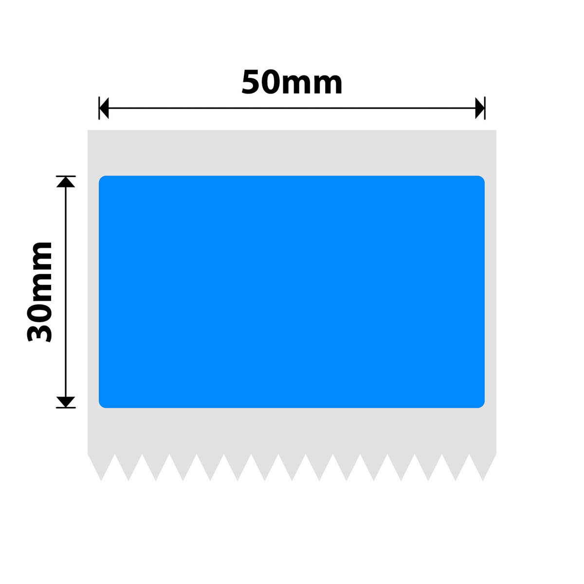 NIIMBOT - B Range - 50x30mm - Dodger Blue - 230 Labels