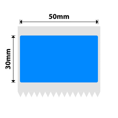 NIIMBOT - B Range - 50x30mm - Dodger Blue - 230 Labels