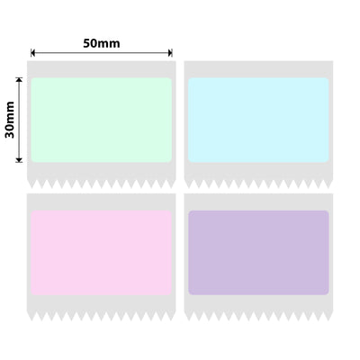 NIIMBOT - B Range - 50x30mm - Macaron - 230 Labels