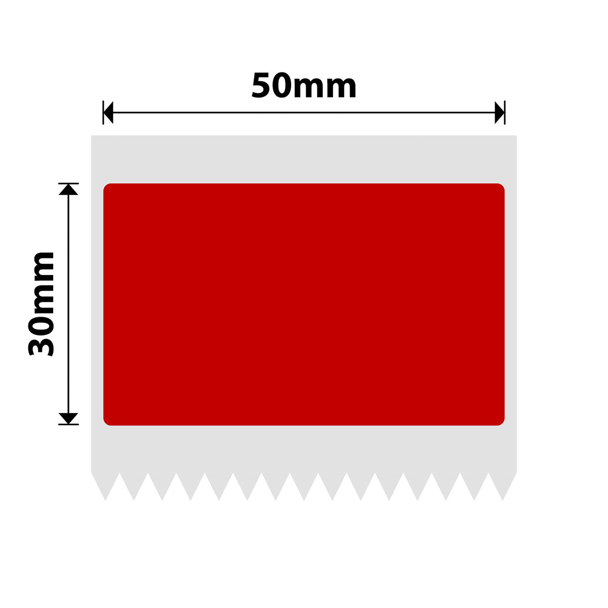 NIIMBOT - B Range - 50x30mm - Red - 230 Labels