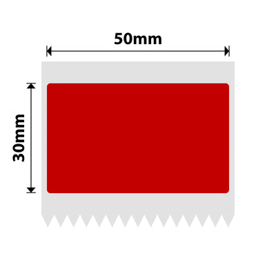 NIIMBOT - B Range - 50x30mm - Red - 230 Labels