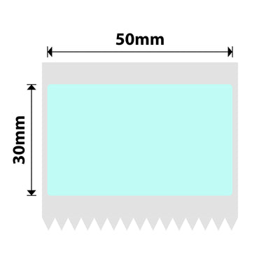 NIIMBOT - B Range - 50x30mm - Light Blue - 230 Labels